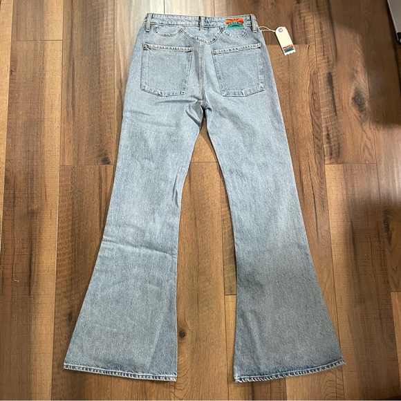 NWT $360 Daily Blue “Skye” Bell Leg Denim Jeans - Picture 5 of 15